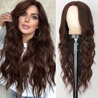 Wine Red Curly Synthetic Wig for Women - Image 9