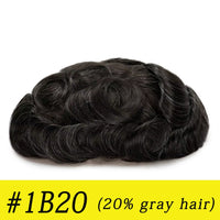 Toupee Human Hair Toupee for Men - Image 15