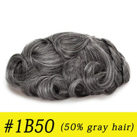 Toupee Human Hair Toupee for Men - Image 17