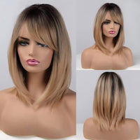 Blonde & Mixed Straight Synthetic Wig for Women - Image 10