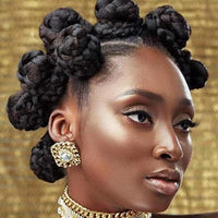 Synthetic Bantu Knots Cornrows Braided Wigs Knotless Large Box Braids Wig