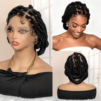 12" Braided Full Lace Synthetic Wig for Women - Image 1
