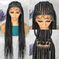 36" Braided Lace Front Synthetic Wig for Women - Image 2