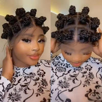 Bantu Knots Braided Wig Synthetic Knotless Heat Resistant Jumbo Braids Wig