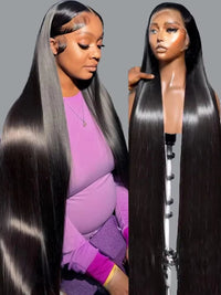 46" Straight HD Lace Human Hair Wig for Women - Image 2