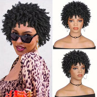 3" Braided Pixie Cut Synthetic Wig for Women - Image 1