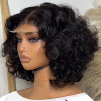 Wavy Bob HD Lace Human Hair Wig for Women - Image 1