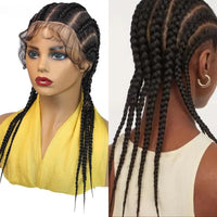 Glueless Full Lace 20" Synthetic  Cornrow Braided Wigs