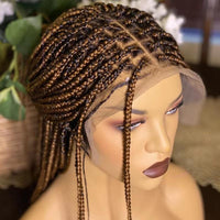 1B27 Synthetic Full Lace Box Braided Wig
