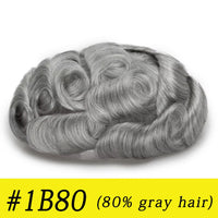 Toupee Human Hair Toupee for Men - Image 19
