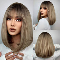 Blonde & Mixed Straight Synthetic Wig for Women - Image 15