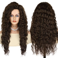 Blonde & Mixed Curly Wavy Synthetic Wig for Men - Image 16