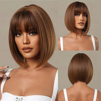 Blonde & Mixed Straight Synthetic Wig for Women - Image 17