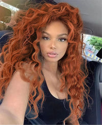 Blonde & Mixed Curly Wavy Synthetic Wig for Men - Image 28