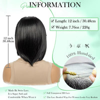 Synthetic Cornrow Braided Wigs Straight 13x4 Lace Frontal Wig With Baby Hair Partition Design With Braided