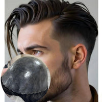 Super Durable Thin Skin PU Human Hair Toupee for Men Capillary Prosthesis Replacement System Natural Hairline
