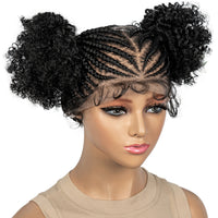 Curly Braided Full Lace Synthetic Wig for Women - Image 2