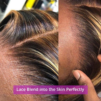 Honey Blonde & Mixed Straight HD Lace Synthetic Wig for Women - Image 3