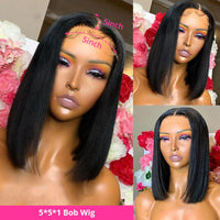 Straight Bob HD Lace Human Hair Wig for Women - Image 2