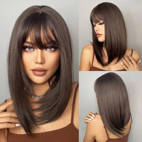 Blonde & Mixed Straight Synthetic Wig for Women - Image 29