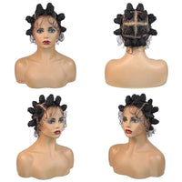 Bantu Knots Wigs Synthetic Full Lace Braids Hair Wigs