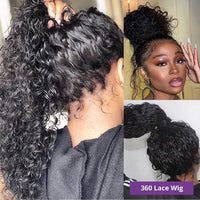 30" Curly Wavy HD Lace Human Hair Wig for Women - Image 3