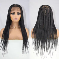 24 Inch Synthetic Full Lace Wigs Knotless Box Braided Wigs With Baby Hair