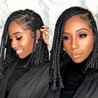 10" Synthetic Short Bob Box Braided Wigs