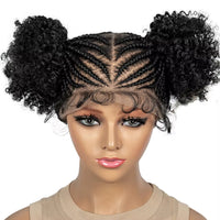 Curly Braided Full Lace Synthetic Wig for Women - Image 3