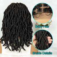 9X6 Lace Front Synthetic Dreadlock Faux Locs Knotless Box Braided Wigs