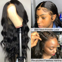 30" Wavy HD Lace Human Hair Wig for Women - Image 3