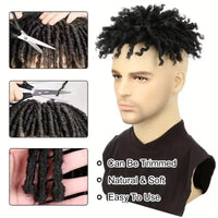 Braided Toupee Synthetic Toupee for Men - Image 3