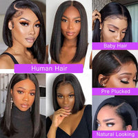 Straight Bob HD Lace Human Hair Wig for Women - Image 3