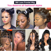 34" Wavy HD Lace Human Hair Wig for Women - Image 3