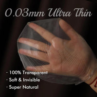 Men's 8x10 Inch PU Toupee - European Human Hair V-Loop Ultra-Thin PU Base Hair Replacement System