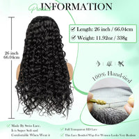 Cornrow Synthetic Braided Wigs 13*6 Lace Front Wig Knotless Partition Design with Curly Hair