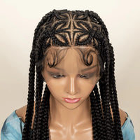36" Braided Full Lace Synthetic Wig for Women - Image 3