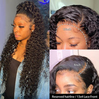 34" Wavy Lace Front Human Hair Wig for Women - Image 3