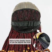 14 Inch Short Bob Wig Cornrow Braided Wigs Synthetic Lace Front Wig