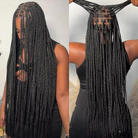 36" Synthetic Full Lace Knotless Box Braided Wigs