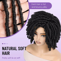 Fashion Synthetic Dreadlocks Wig with Bangs Funny Cosplay Fake Dreads Hair Wig for Various Occasions