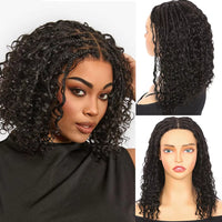 Curly Braided HD Lace Human Hair Wig for Women - Image 1