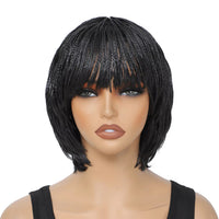 Braided Pixie Cut Synthetic Wig for Women - Image 3