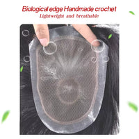 100% Human Hair Men Capillary Prosthesis Lace Natural Hairpiece Wig Blank Can Be Made Into Any Hairstyle