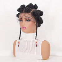 Full Lace Synthetic Handmade Bantu Braided Wigs
