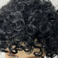 Mens Wig Short Curly Afro Wigs for Men Natural Curly Layered Synthetic Replacement Wig for Male Party Cosplay Halloween
