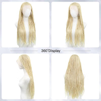 613 Blonde Box Braided Wigs Braids 26Inch Long Synthetic Hair 13x3 Lace Front Wig