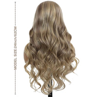 24" Multi-Color Wavy HD Lace Synthetic Wig for Women - Image 4