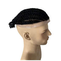 Braided Full Lace Human Hair Toupee for Men - Image 4