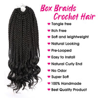 Goddess Faux Locs Crochet Extensions Synthetic Braids Soft with Curly Ends Wavy Braiding Passion Twist River Hair